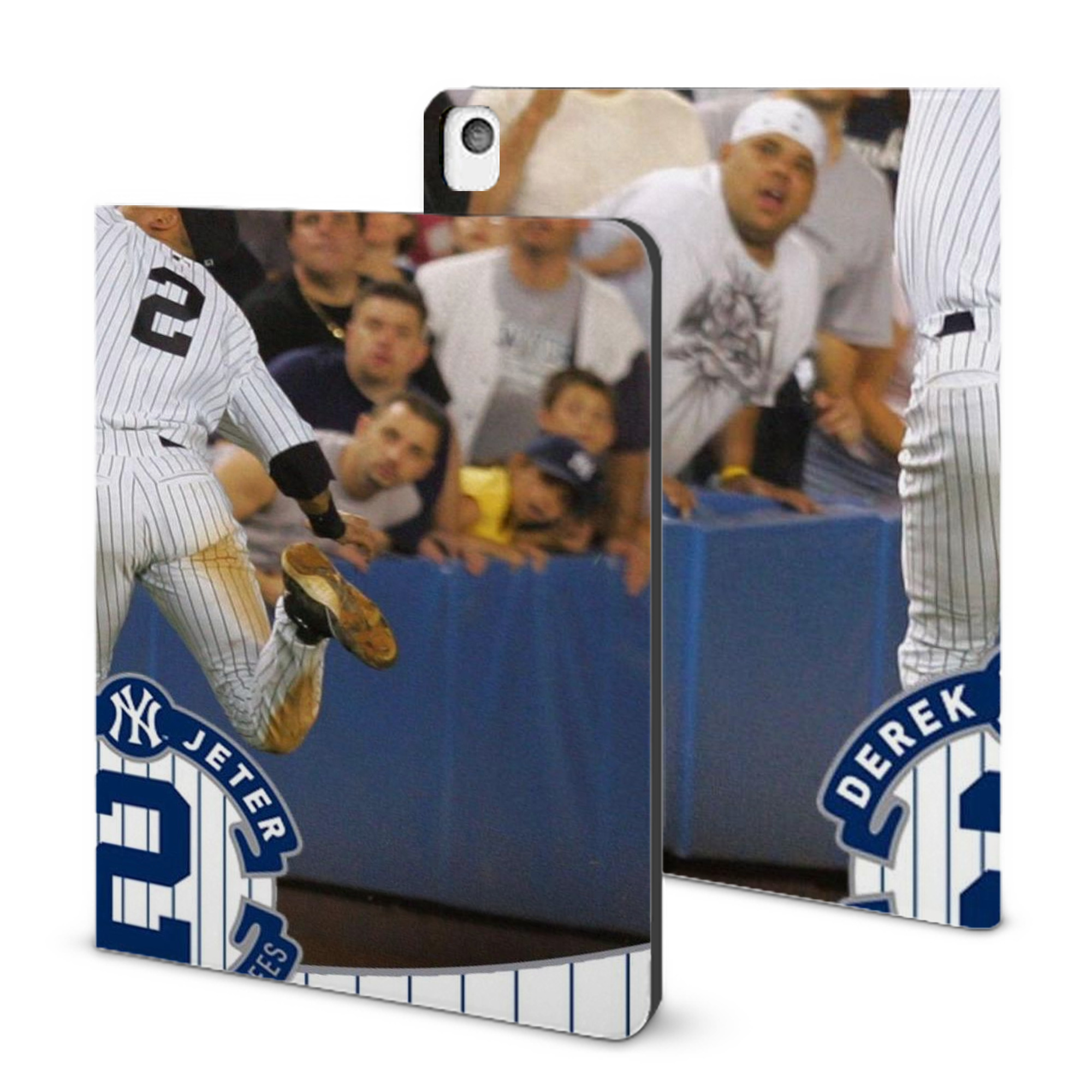 Derek Jeter 94 IPad Book-Style Case With Pencil Slot – Slim PU & TPU Cover – Full Protection, Precise Fit, Water & Scratch Resistant